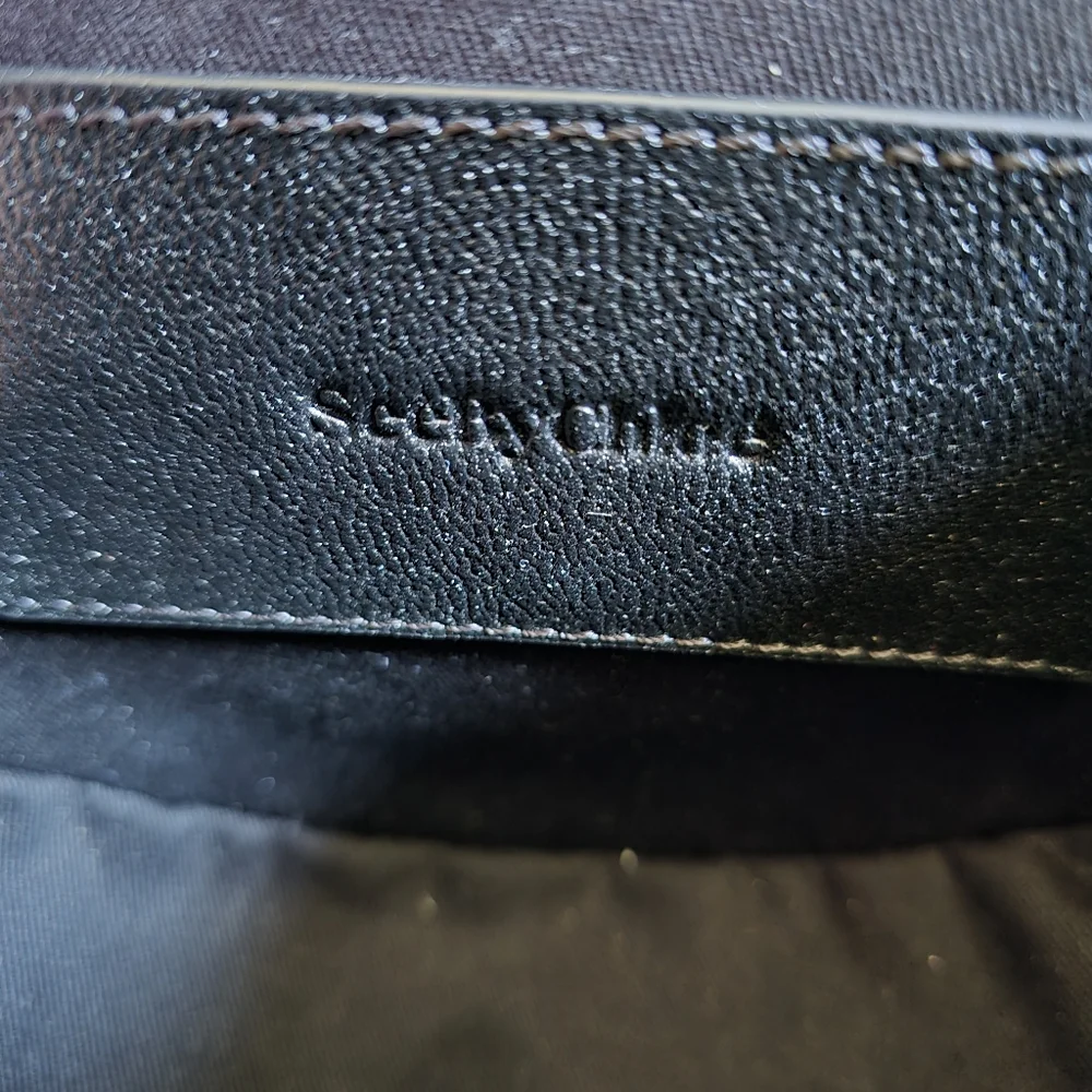 See by Chloe Mara Leather Saddle Crossbody Bag Black - Picture 7 of 11